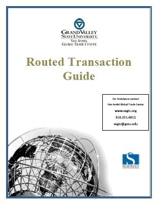 Guidebook routed transactions